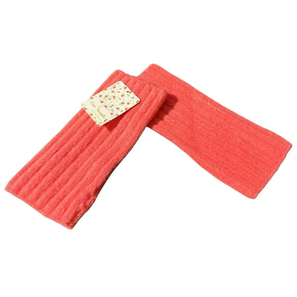 Free People Pink Ribbed Knit Fingerless Arm Warmers Womens‎ OS